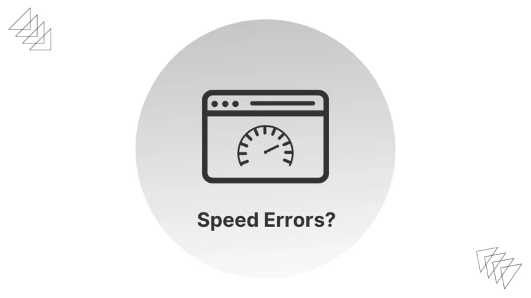 Website Speed - Speed Errors